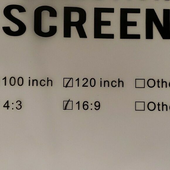 Simple Projection Screen Size  120 Inch Proportion  16:9 - Picture 2 of 4